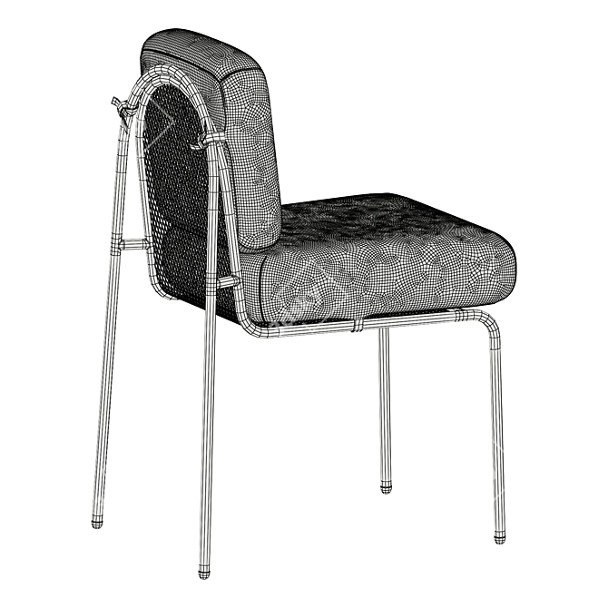 Riviera Chair: Elegant and Sophisticated 3D model image 6