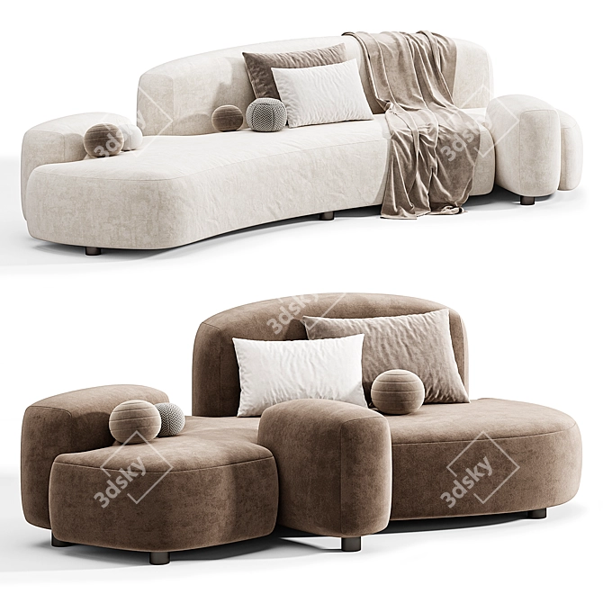 Modern Family Sofas: Mathieu Lehanneur 3D model image 2