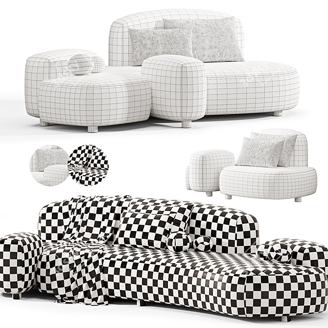 Modern Family Sofas: Mathieu Lehanneur 3D model image 7