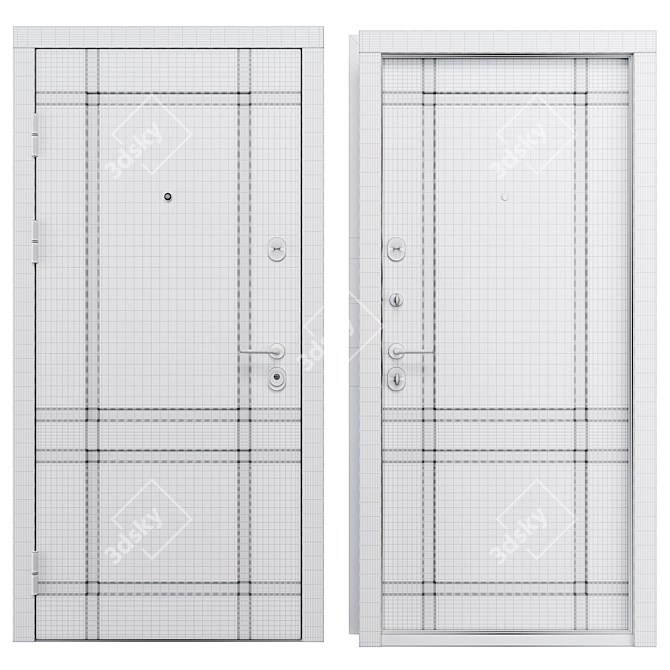 Bavaria Metal Entry Door (Staller) 3D model image 4
