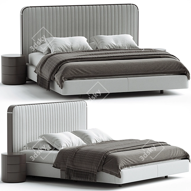 Elegant ANNY BED Laskasas 3D model image 1