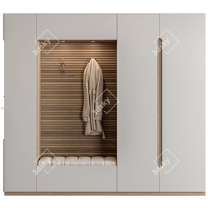 Entryway Organizer Hallway Wardrobe 3D model image 2