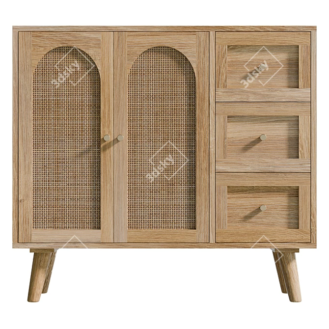Aimani 37 Sideboard, UV Unwrapped 3D model image 2