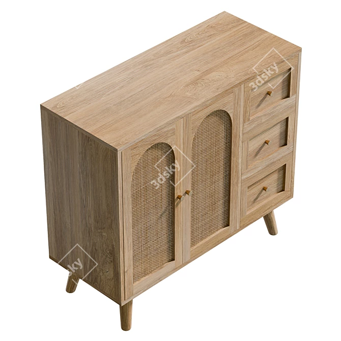 Aimani 37 Sideboard, UV Unwrapped 3D model image 5