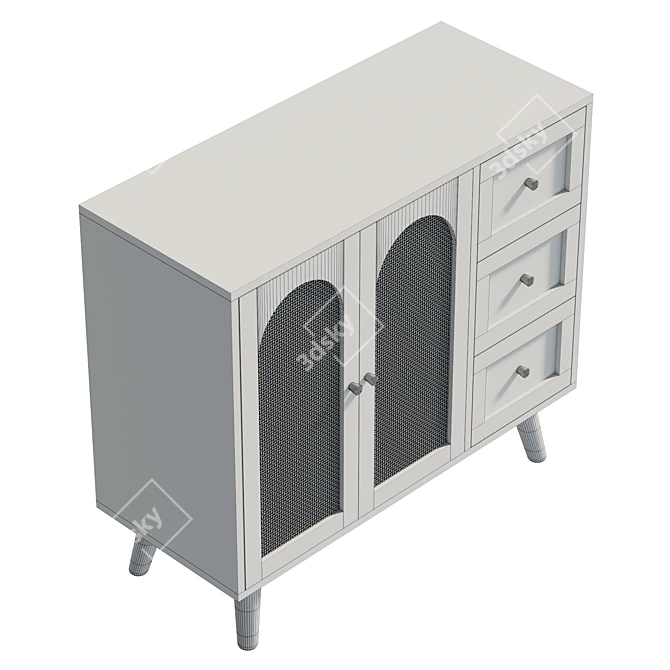 Aimani 37 Sideboard, UV Unwrapped 3D model image 6