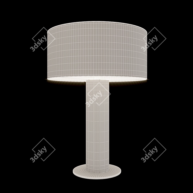 Seagram Marble Table Lamp 3D model image 4