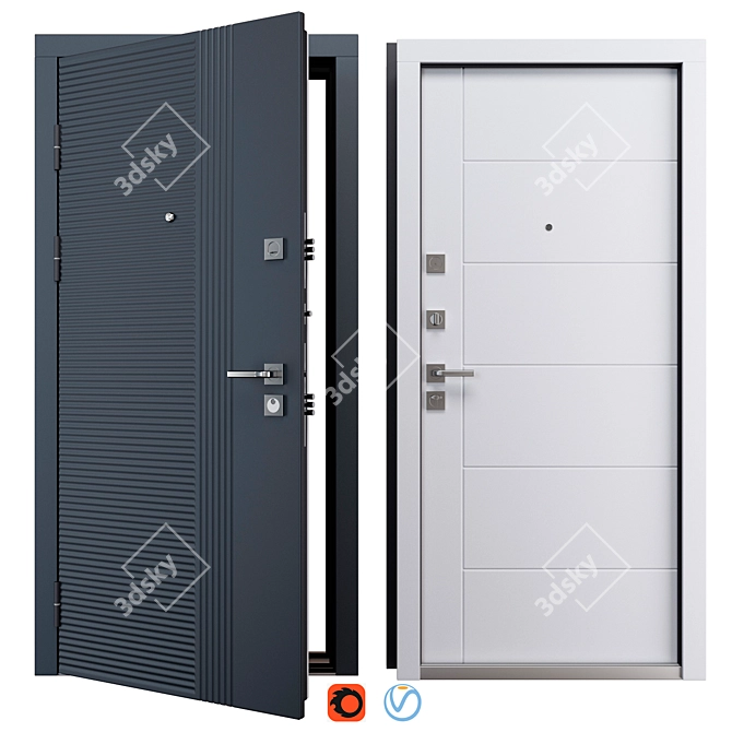 Staller 3K TR5 Entrу Door 3D model image 1
