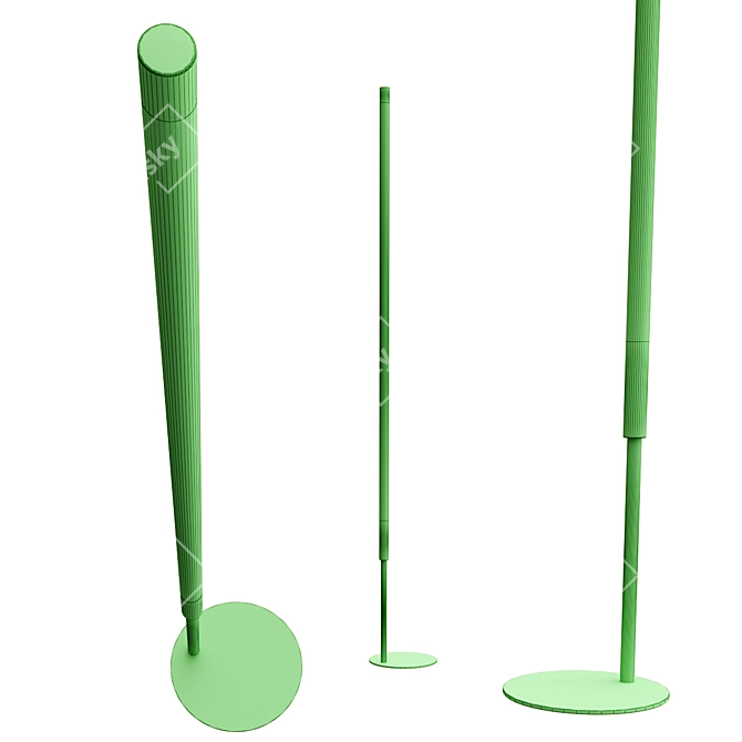 Modern LED Floor Lamp, Index 3D model image 4