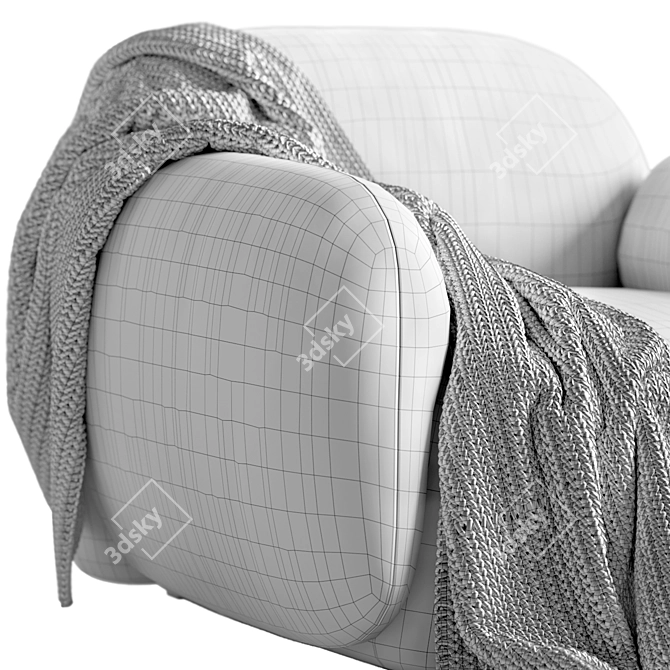 Modern Sika Armchair, Designer Furniture 3D model image 5