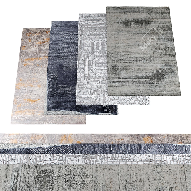 High-Res Abstract Rugs Pack 3D model image 1