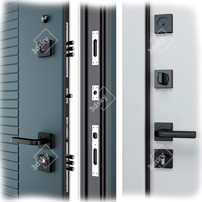 Staller 3K TR1 Entry Door 3D model image 2
