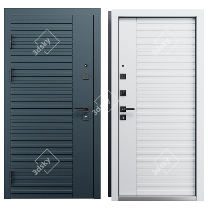 Staller 3K TR1 Entry Door 3D model image 3