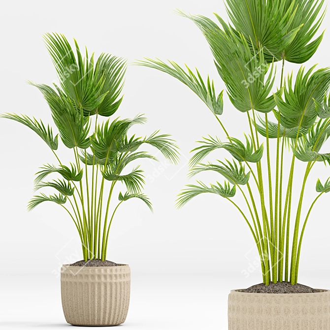 Greenery Oasis Set 2018 3D model image 3