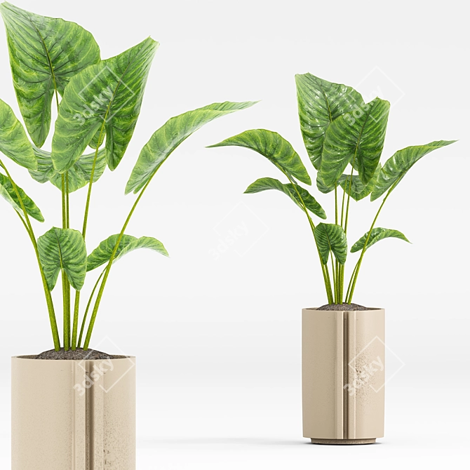 Greenery Oasis Set 2018 3D model image 5