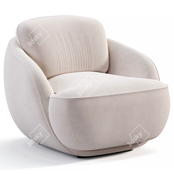 Alpine Armchair Modern Style 3D Model 3D model image 5