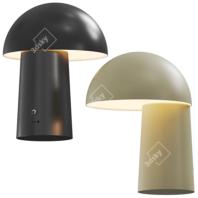 Modern Elegance Faye Table Lamp 3D model image 2