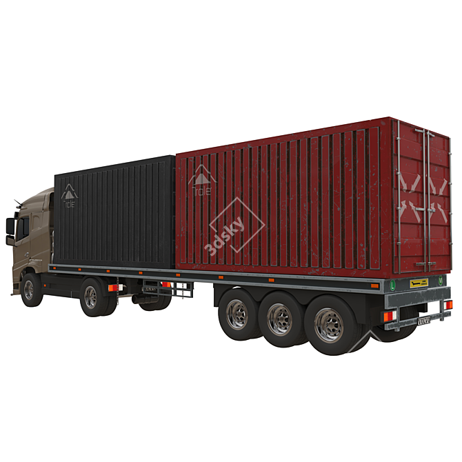 Volvo FH 16 Transport Model 3D model image 2