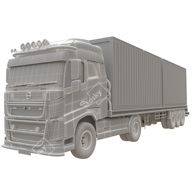 Volvo FH 16 Transport Model 3D model image 5