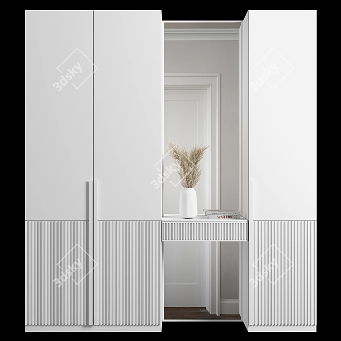 Modular Wardrobe Furniture Kit 3D model image 2