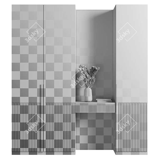 Modular Wardrobe Furniture Kit 3D model image 5