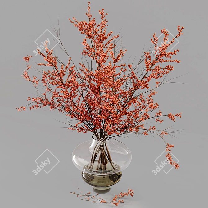 Botanical Blossom Collection: Lush Indoor Elegance 3D model image 3
