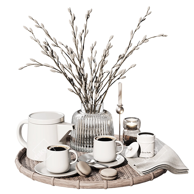  Elegant Tableware Set 2018 3D model image 1