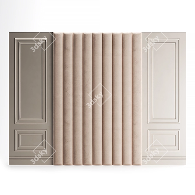  Island Soft Wall Panel 3D model image 4