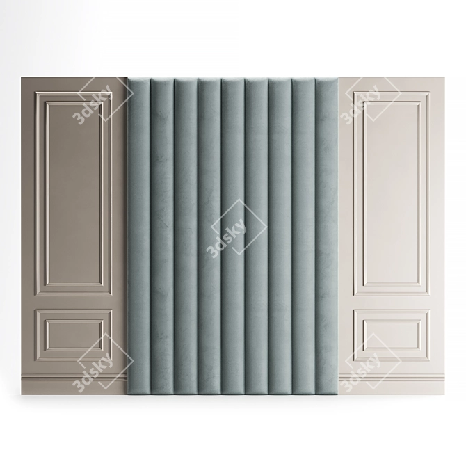  Island Soft Wall Panel 3D model image 5