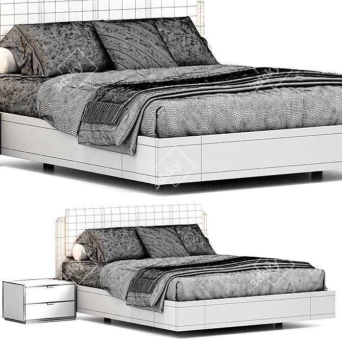 Bruny Bed by Laskasas 3D model image 3