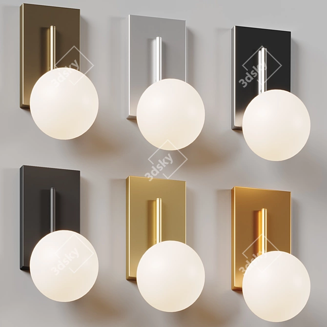 Modern LED Wall Sconce Light 3D model image 3