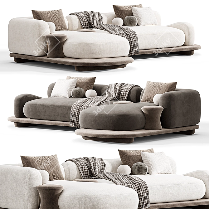 Busnelli Grumetto Sofa 02 Modern 3D model image 5