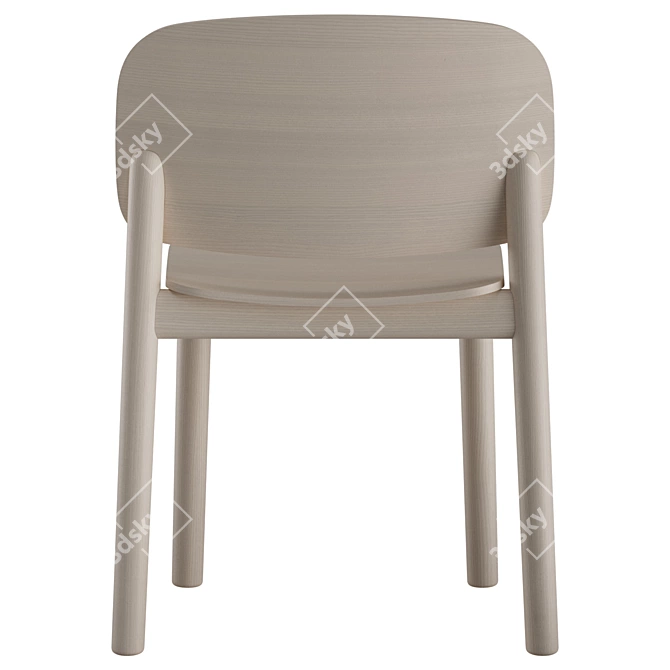 Elegant Billiani White Chair 3D model image 5