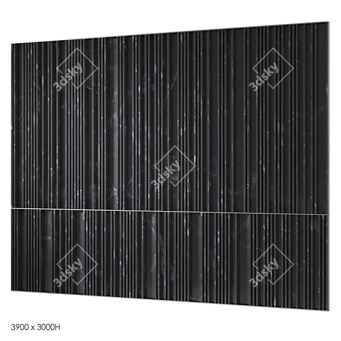 Smooth Finish Decorative Panels 3D model image 2