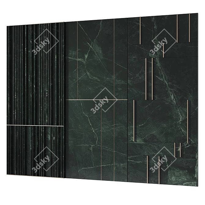 Smooth Finish Decorative Panels 3D model image 5