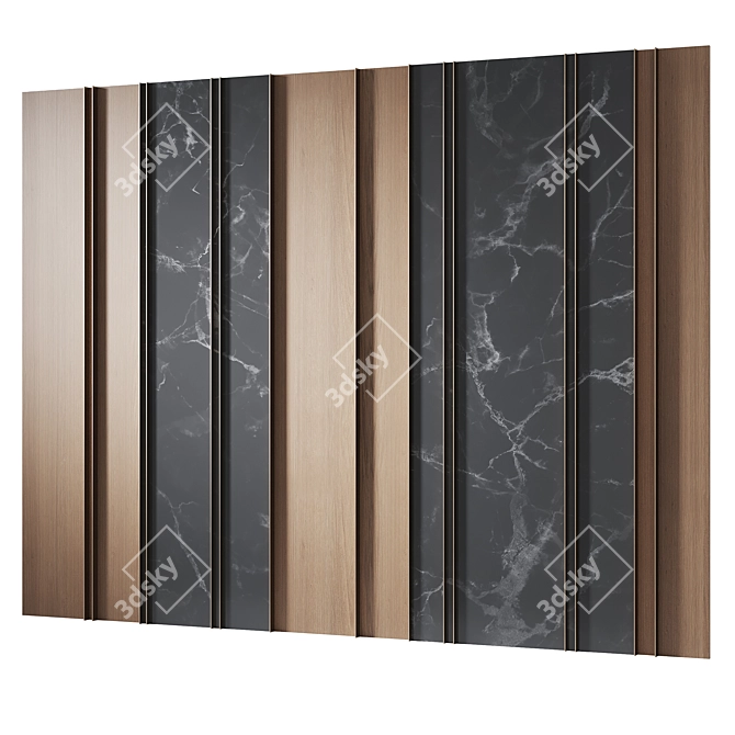 Designer Panel for Modern Interiors 3D model image 2