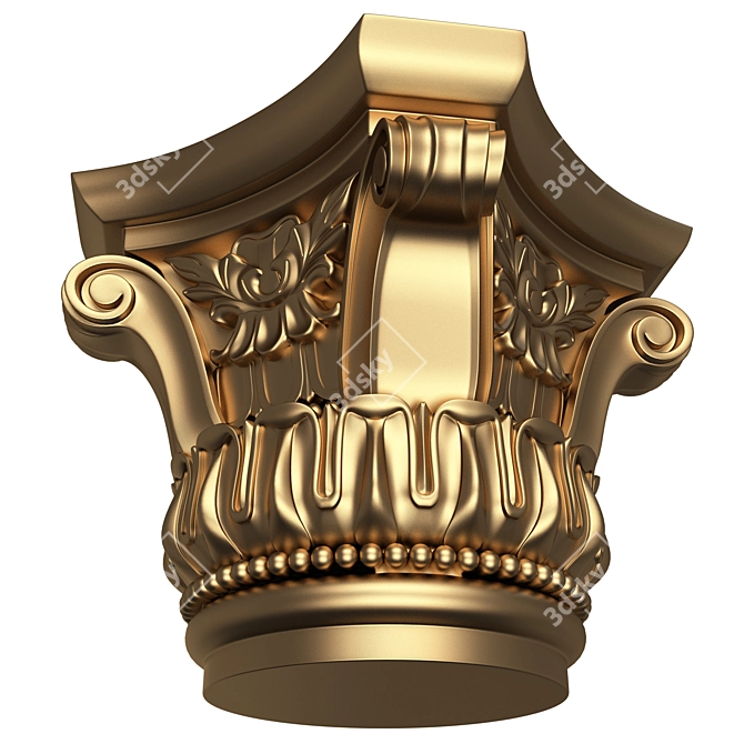 Ornate Architectural Element 3D Model 3D model image 4