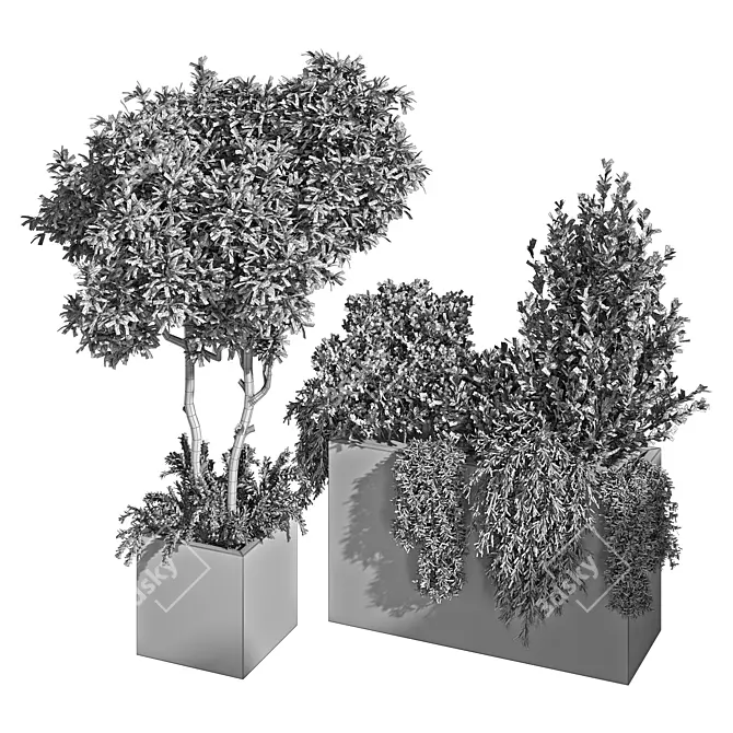 Rustic Garden Trio Set 3D model image 5