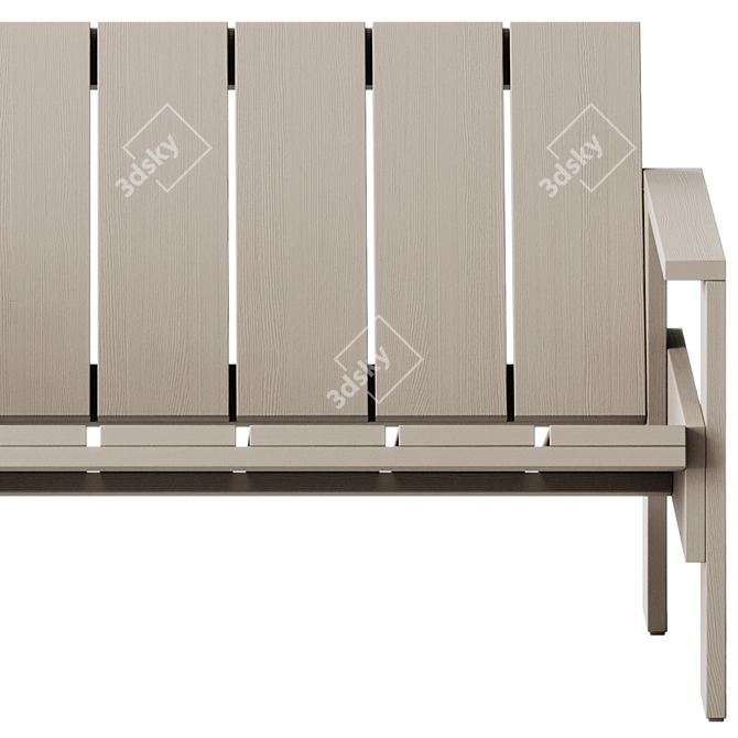 Modern Outdoor Sofa by Hay 3D model image 4