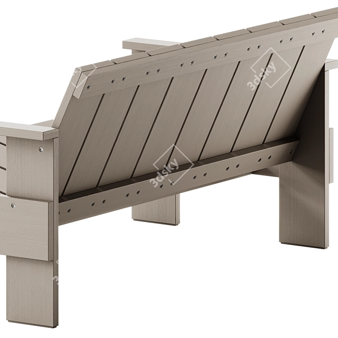 Modern Outdoor Sofa by Hay 3D model image 6