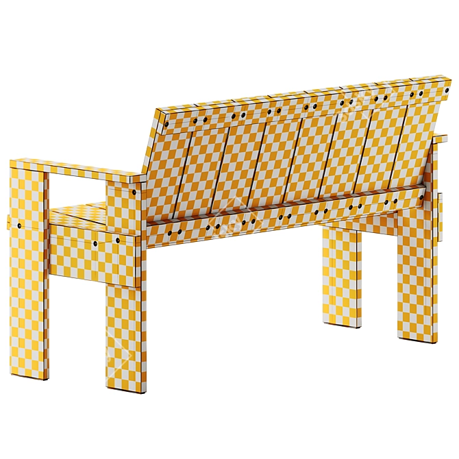 Modern Outdoor Dining Bench: Hay 3D model image 7