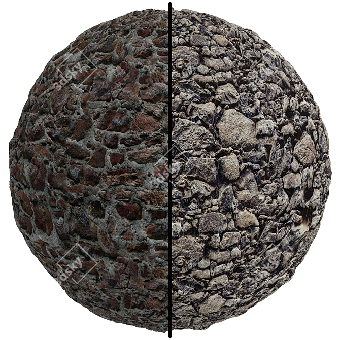 Rock Stone Covering Texture Pack 3D model image 1