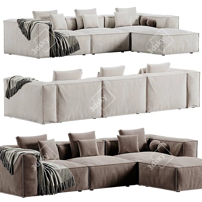  Westwing Modular Sofa Lennon 3D model image 3