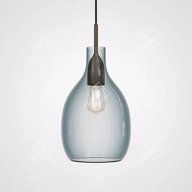 Industrial Style Pendant Light: LOVISA 3D model image 4