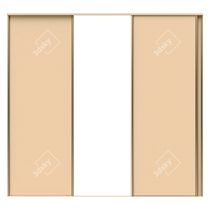 Versatile Wardrobe Block 3D model image 7