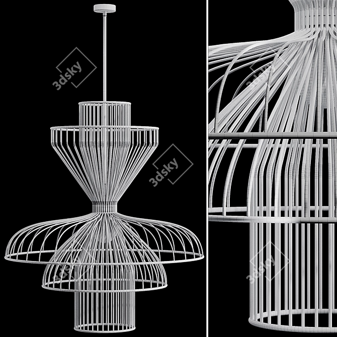  PARACHUTE Pendant Lamp - 3D Model 3D model image 3