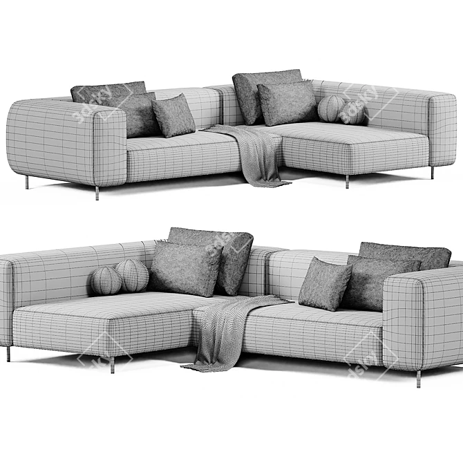 Brera Sectional Sofa by Former 3D model image 4