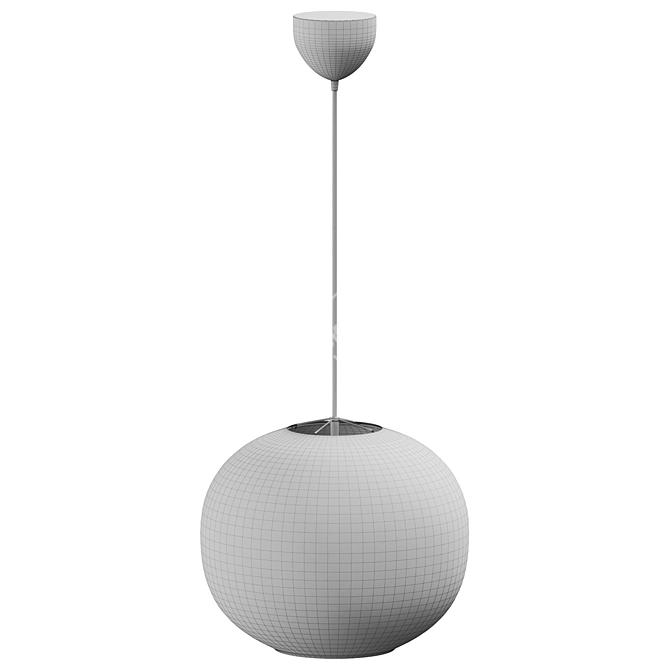 Adjustable Pendant Light with Cord Spline 3D model image 3