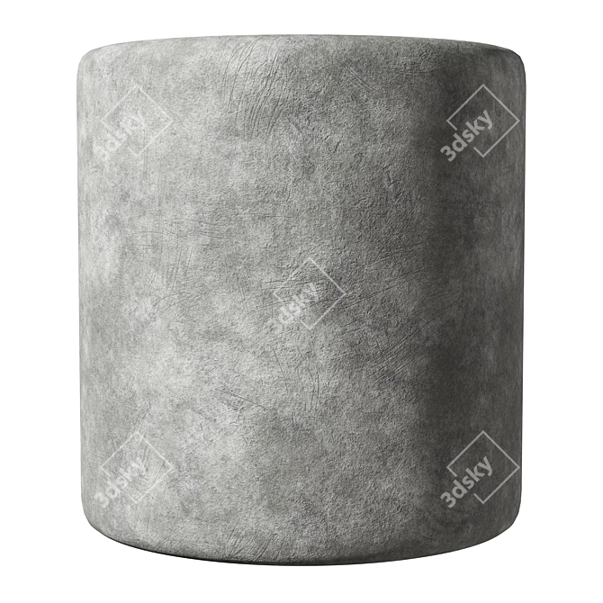 Seamless Concrete Material FMTextures 3D model image 2