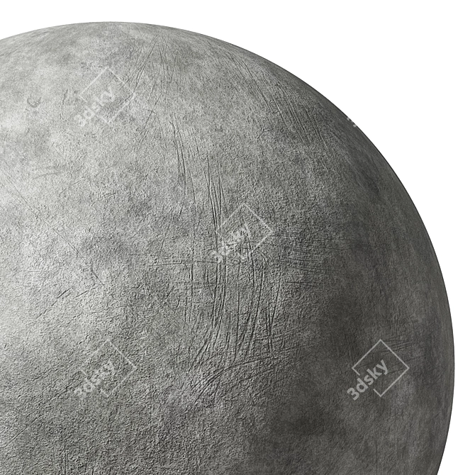 Seamless Concrete Material FMTextures 3D model image 6