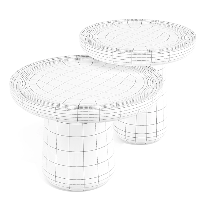 Italian Elegance: Bold Coffee Tables 3D model image 7